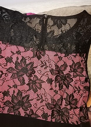 xl Beden Pudra siyah kısa elbise