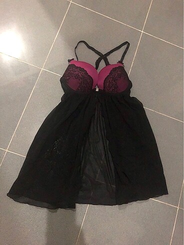 Diğer La Halle önü yırtmaçlı şık babydoll