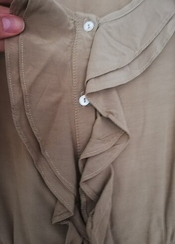 s Beden camel Renk Zara elbise