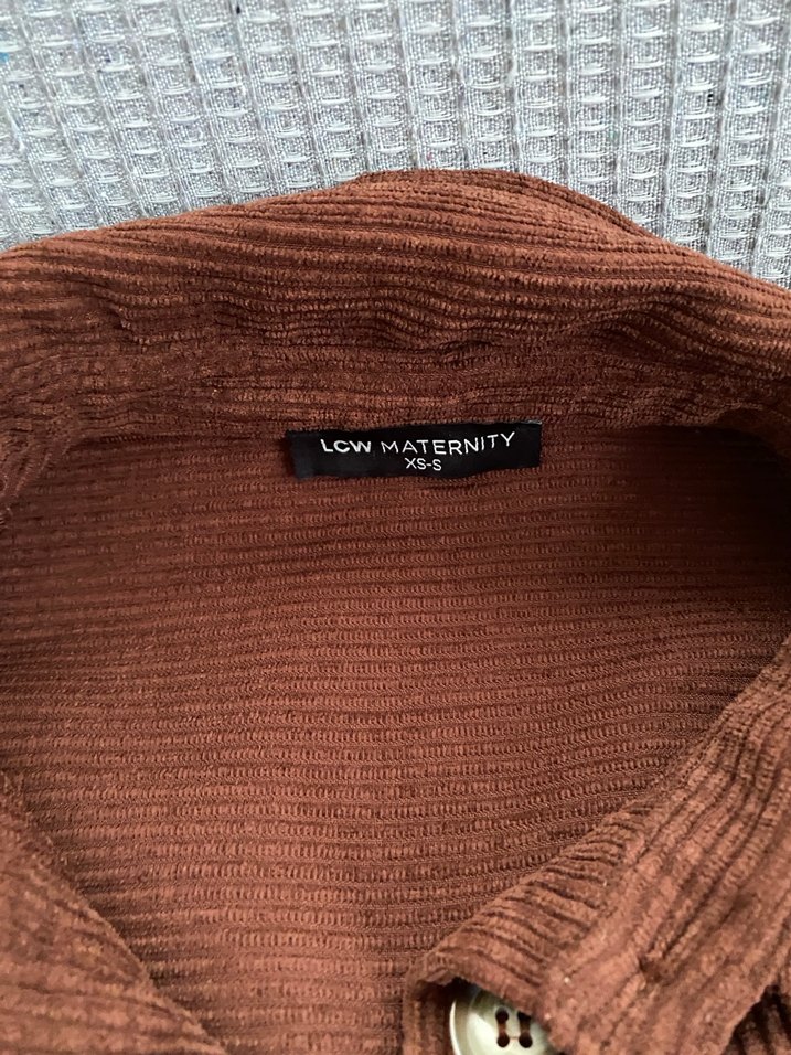 Düğmeli Kahverengi Kadın Süet Gömlek - Görsel 2