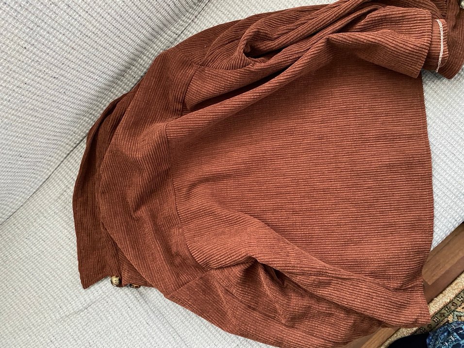 Düğmeli Kahverengi Kadın Süet Gömlek - Görsel 4