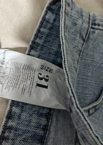 40 Beden Düğmeli Mavi Mini Denim Şort