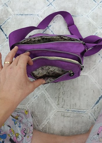 Mor Bel Detaylı Kadın Çapraz Çanta - Görsel 4