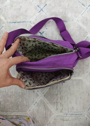 Mor Bel Detaylı Kadın Çapraz Çanta - Görsel 3