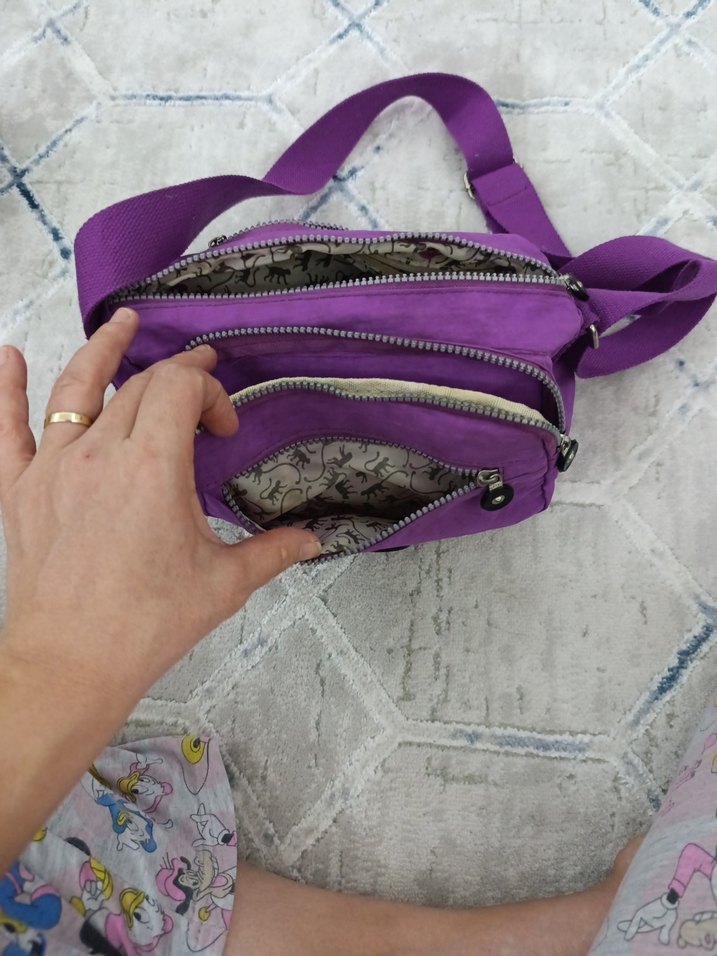 Mor Bel Detaylı Kadın Çapraz Çanta - Görsel 4