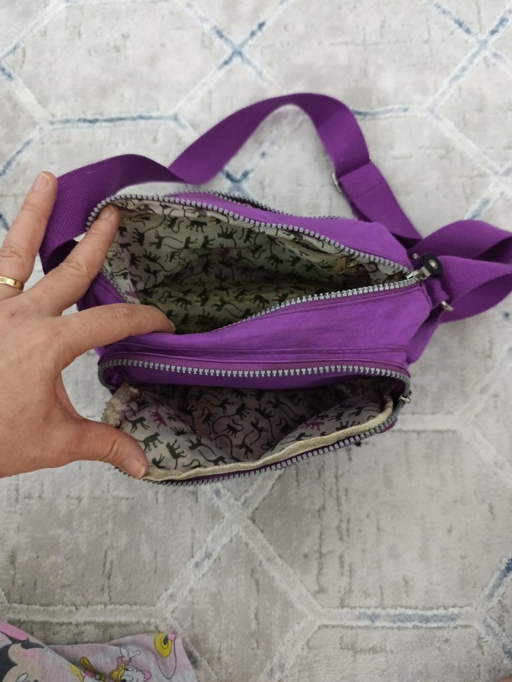 Mor Bel Detaylı Kadın Çapraz Çanta - Görsel 3