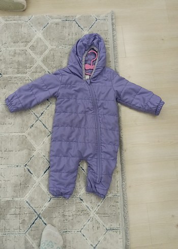 Mor Fermuarlı Bebek  Tulumu - Görsel 6
