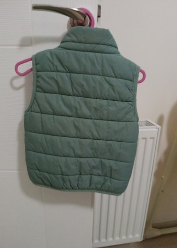 unisex Çocuk Yeşil Yumuşak Fermuarlı Yelek - Görsel 7