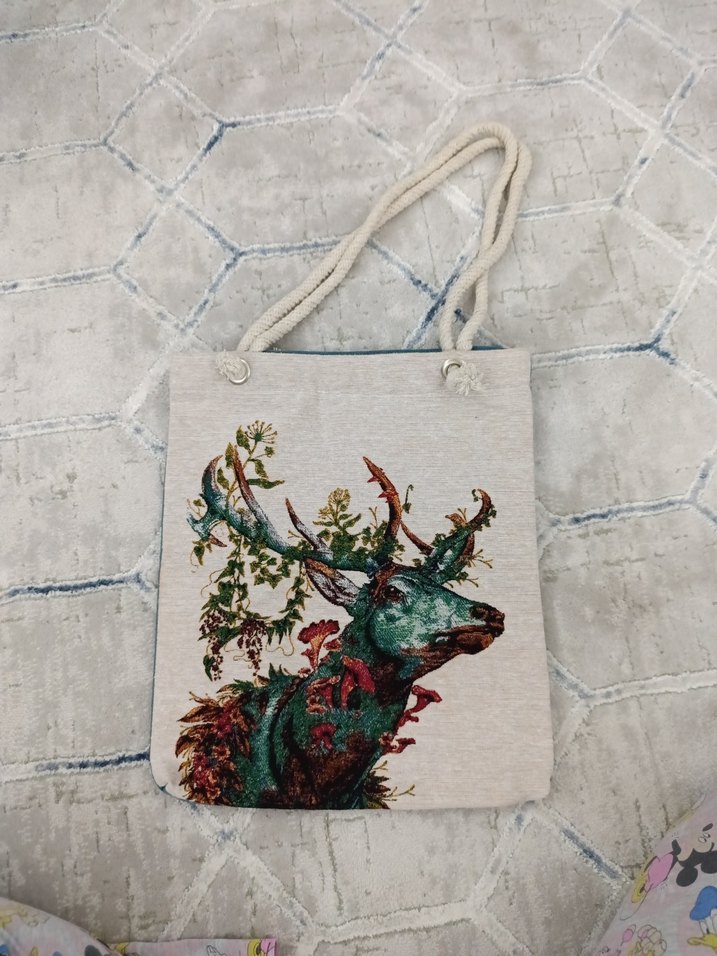 Bohem Tarzı Baskılı Kadın Omuz Çantası - Görsel 3