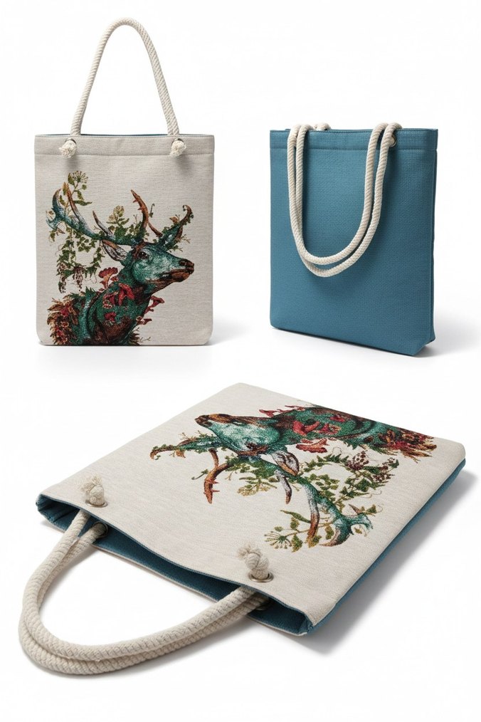 Bohem Tarzı Baskılı Kadın Omuz Çantası - Görsel 2