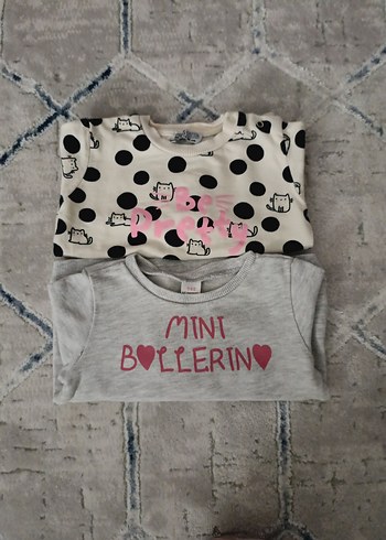 Kız Çocuk Gri Baskılı Sweatshirt - Görsel 6