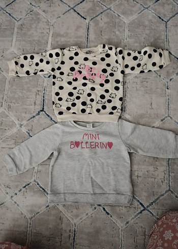 Kız Çocuk Gri Baskılı Sweatshirt - Görsel 7