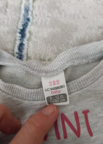 Kız Çocuk Gri Baskılı Sweatshirt - Görsel 11