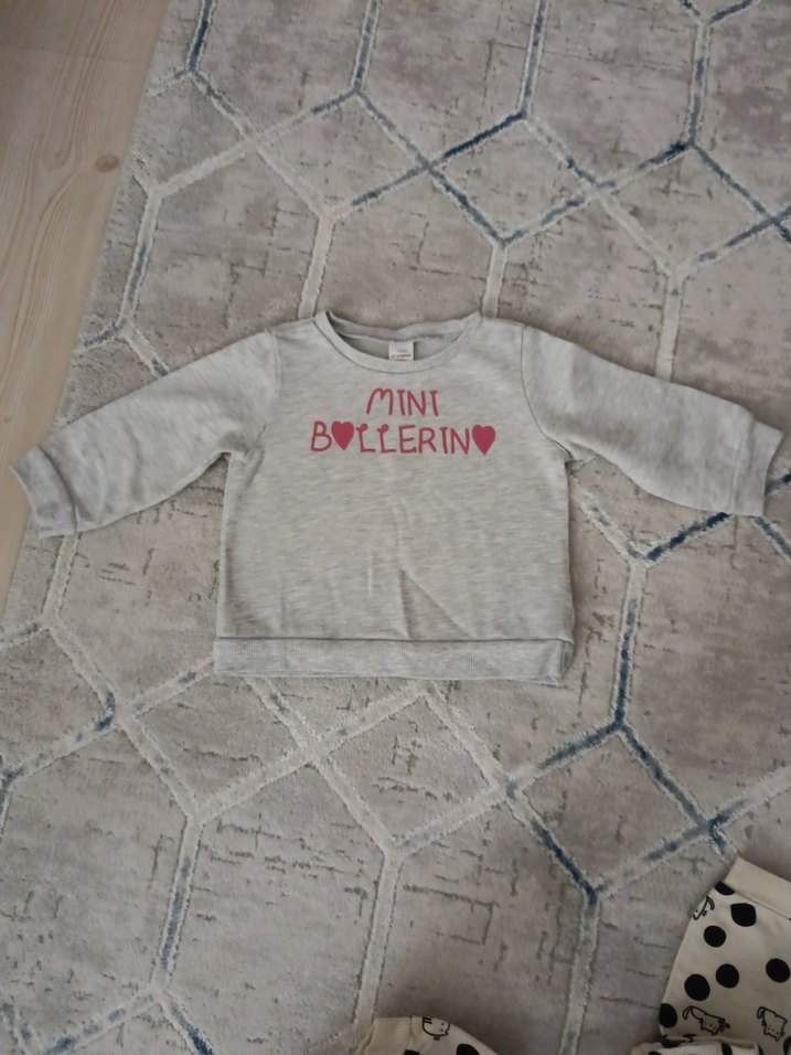 Kız Çocuk Gri Baskılı Sweatshirt - Görsel 2