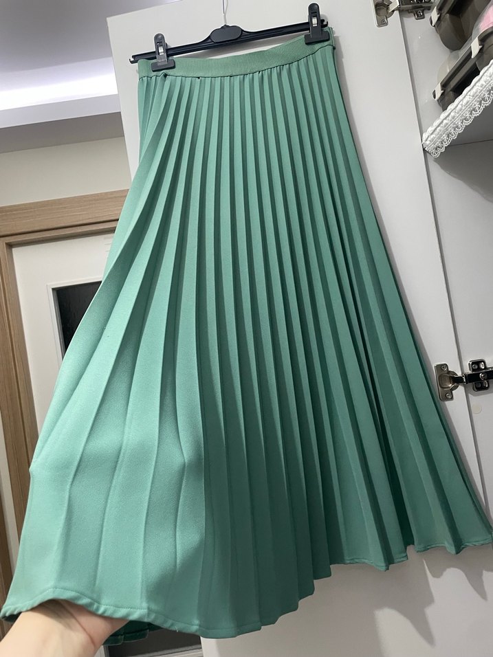 Venöve 2 beden piliseli etek - Görsel 3