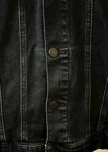 Siyah erkek Kot Ceket Kapüşonlu - Görsel 5