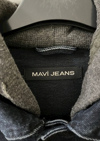 Siyah erkek Kot Ceket Kapüşonlu - Görsel 3