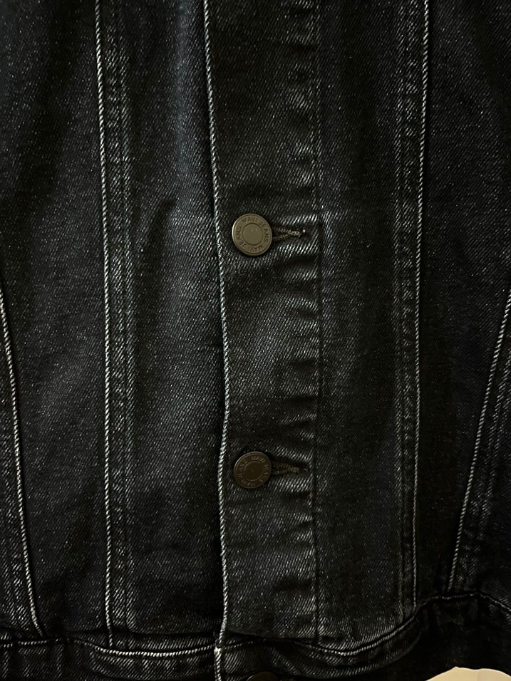 Siyah erkek Kot Ceket Kapüşonlu - Görsel 5