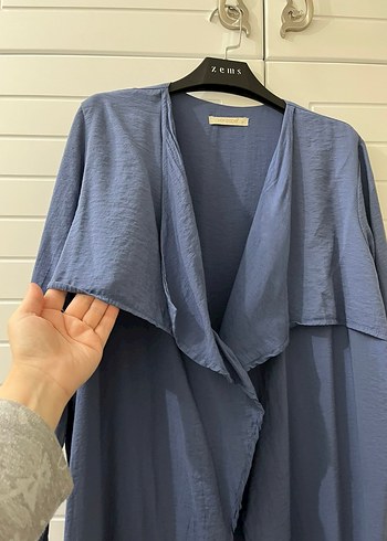 Hanzade marka mavi hırka - Görsel 2