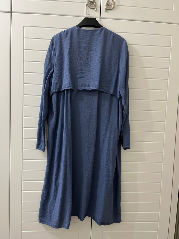 Hanzade marka mavi hırka - Görsel 5