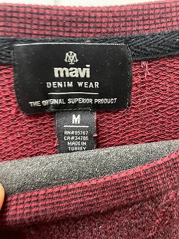 m Beden Mavi jeans örme kazak