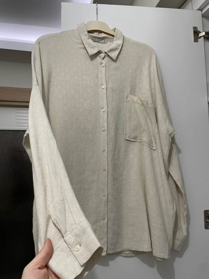 İnce keten gömlek - Görsel 2