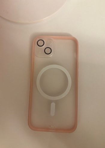 Apple Şeffaf Pastel Bej Telefon Kılıfı iPhone 13
