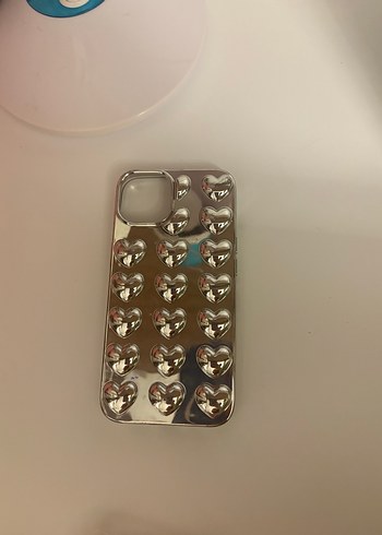 Aynalı yansımalı kalpli Telefon Kılıfı iPhone 13 uyumlu