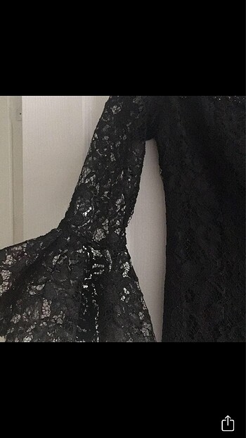 38 Beden siyah Renk Midi boy elbise