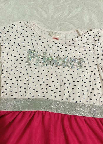 LC Waikiki Kız Çocuk Pembe Renkli Fırfırlı Elbise