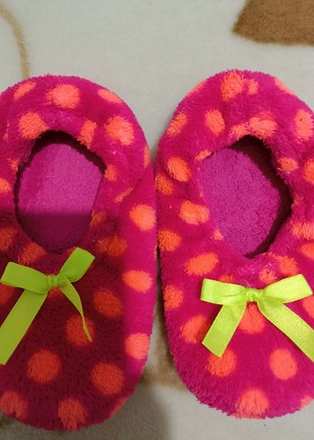 Renkli Kız Çocuk Ev Terliği - Görsel 3