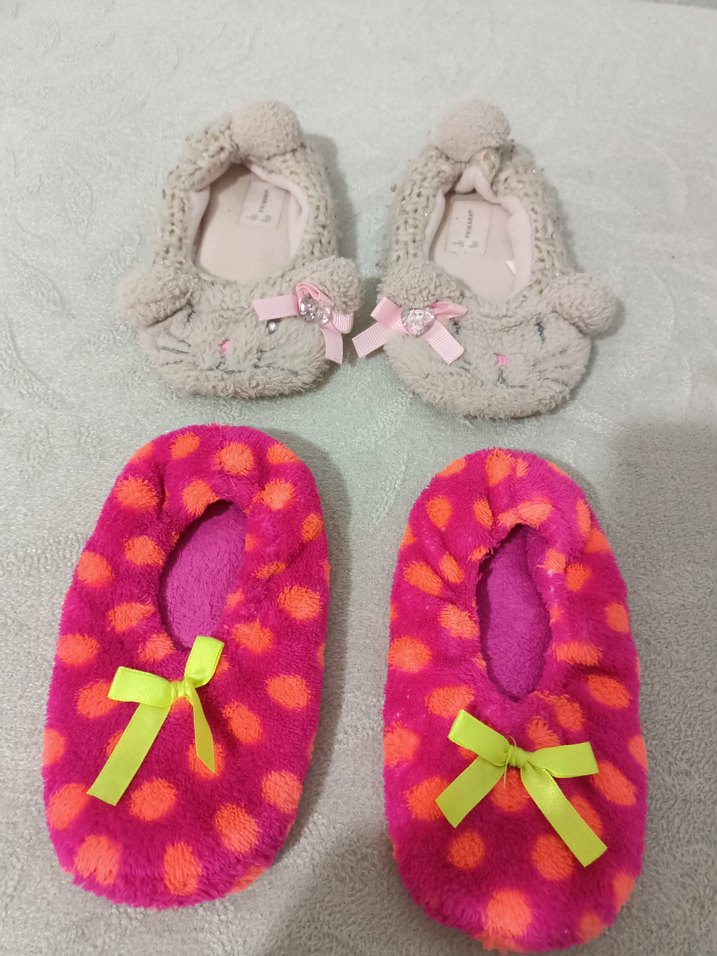 Renkli Kız Çocuk Ev Terliği - Görsel 2