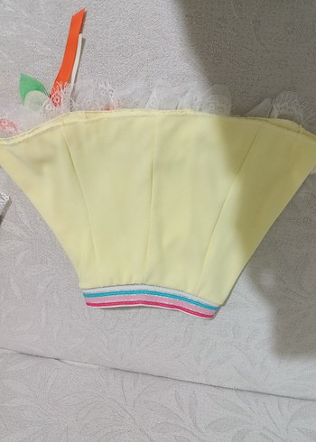 Çiçekli ve Dantelli Renkli Kız Etekleri - Görsel 5