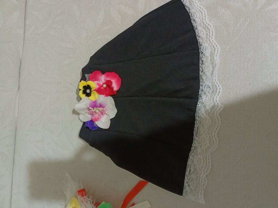 Çiçekli ve Dantelli Renkli Kız Etekleri - Görsel 4