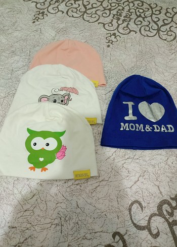 Renkli Baskılı Çocuk Bere Seti - Görsel 2