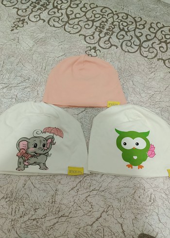 Renkli Baskılı Çocuk Bere Seti - Görsel 4