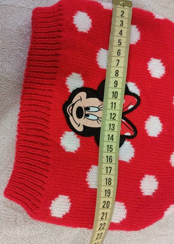 Kırmızı Puantiyeli Minnie Nakışlı Çocuk Bere - Görsel 7