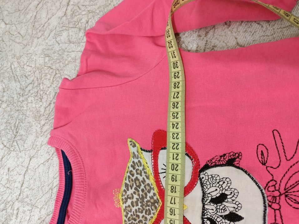 Kız Çocuk Pembe Baskılı Sweatshirt - Görsel 3