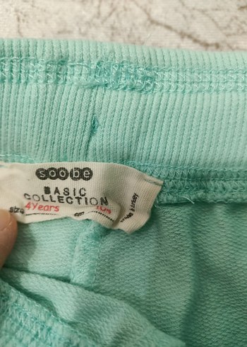 Kız Çocuk Turkuaz Rahat Kesim Pantolon - Görsel 4