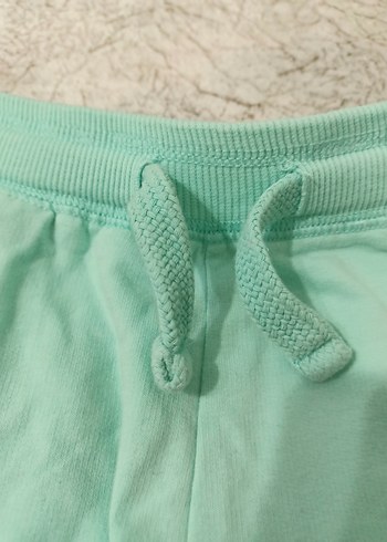 Kız Çocuk Turkuaz Rahat Kesim Pantolon - Görsel 6