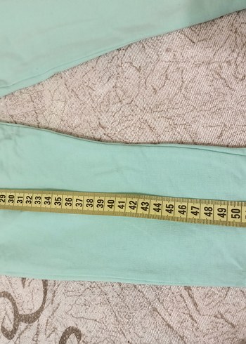 Kız Çocuk Turkuaz Rahat Kesim Pantolon - Görsel 3