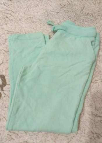 Kız Çocuk Turkuaz Rahat Kesim Pantolon - Görsel 5