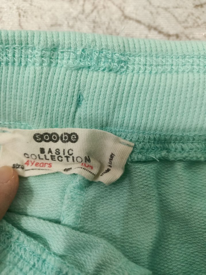 Kız Çocuk Turkuaz Rahat Kesim Pantolon - Görsel 4