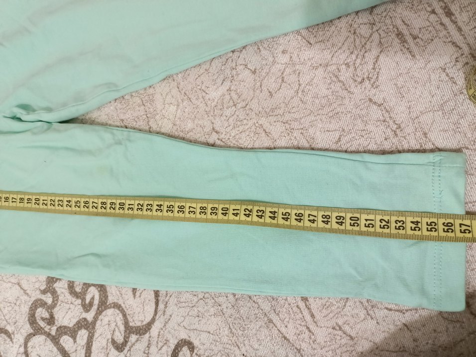 Kız Çocuk Turkuaz Rahat Kesim Pantolon - Görsel 3