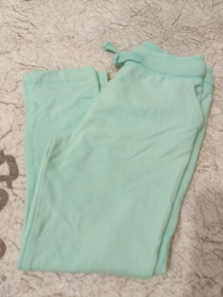 Kız Çocuk Turkuaz Rahat Kesim Pantolon - Görsel 5