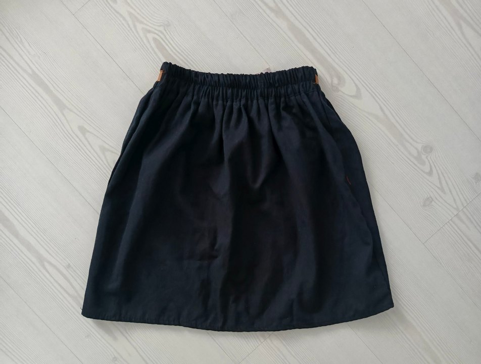 Kadın lacivert mini Etek - Görsel 2