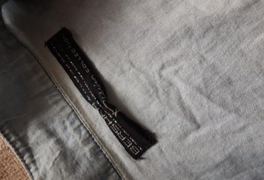 Gri Denim Kadın Gömlek Uzun Kollu - Görsel 2