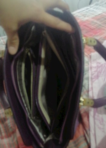 Siyah Deri Tokalı Kadın Çantası - Görsel 3