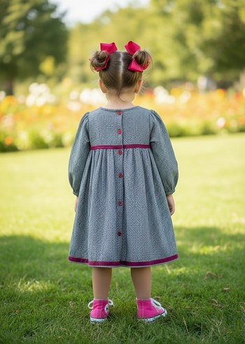 3 yaş özel dikim elbise - Görsel 2