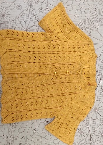 3-6 yaş el örgüsü hırka - Görsel 3